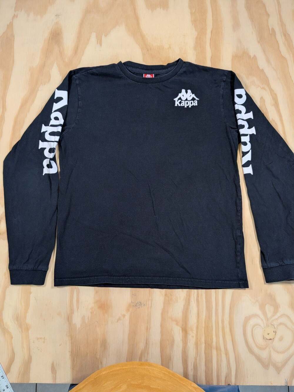 Kappa Authentic Ruiz 2 Long Sleeve Graphic T-Shirt - Black